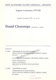 Organists - Lot of 12 Signed Program Pages