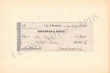 Webster, Daniel - Signed Check