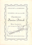Ilitsch, Daniza - Signed Program 1946