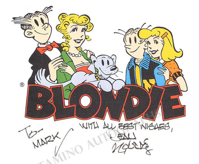 Young, Dean - Signed Card of Blondie
