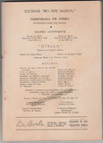 Warren, Leonard - Del Monaco, Mario - Rigal, Delia - Signed Program Havana 1951