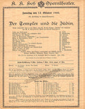 Hof-Operntheater Vienna - Set of 7 Playbills 1891-1903