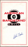 Clark, Dick - Signed Menu