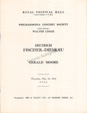 Fischer-Dieskau, Dietrich - Signed Program London 1955