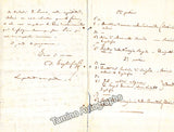 Tagliafico, Joseph Dieudonne - 2 Autograph Letters Signed