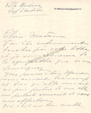 Favart, Edmee - Autograph Letter Signed + Print