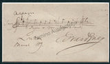 Grieg, Eduard - Autograph Music Quote Signed 1889 & Print