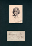 Grieg, Eduard - Autograph Music Quote Signed 1889 & Print