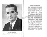 Beinum, Eduard van - Signed Program London 1957