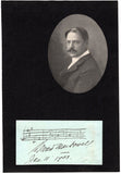 McDowell, Edward - Autograph Music Quote 1903