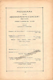 Fischer, Edwin - Concert Program Amsterdam 1918