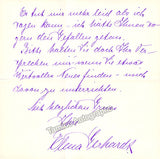 Gerhardt, Elena - Autograph Letter Signed 1920