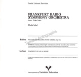 Inbal, Eliahu - Signed Program Leeds 1981