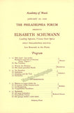 Schumann, Elisabeth - Signed Program 1939