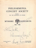Schwarzkopf, Elisabeth - Moore, Gerald - Signed Program London 1952