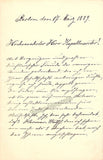 Herzog, Emilie - Autograph Letter Signed 1889