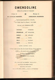 Chabrier, Emmanuel - Signed "Gwendoline" First Edition Score 1886