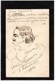 Caruso, Enrico - Signed Caricature San Francisco 1905