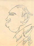 Caruso, Enrico - Signed Self Caricature 1913