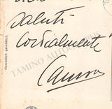 Caruso, Enrico - Signature Cut + Unsigned Photo in Samson et Dalila with Met Opera Program Clip