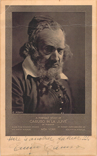 Caruso, Enrico - Signed Photograph in La Juive