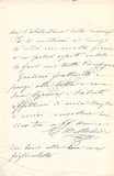 Delle Sedie, Enrico - Autograph Letter Signed 1868