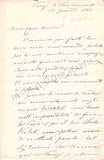Delle Sedie, Enrico - Autograph Letter Signed 1868