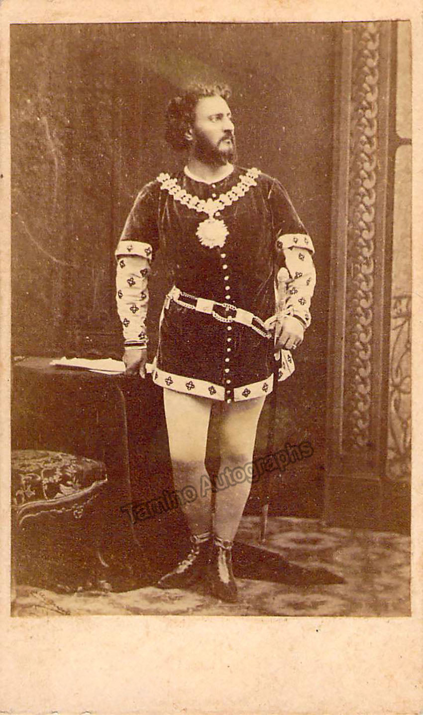 Enrico Tamberlik Photograph Vintage CDV Tamino