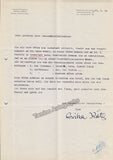 Koth, Erika - Set of 2 Typed Letters Signed