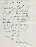 Wolf-Ferrari, Ermanno - Autograph Letter Signed