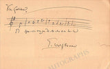 Wolf-Ferrari, Ermanno - Autograph Music Quote Signed & Signed Photo