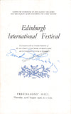 Dohnanyi, Ernst von - Signed Program Edinburgh 1956