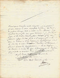 Laine, Ettiene - Autograph Letter Signed 1812