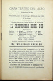 Teatro del Liceo - Wagner Festival - Full Ring Program Set 1911