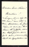 DeVries, Fides - Autograph Letter Signed 1872