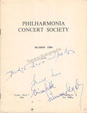 Schwarzkopf, Elisabeth - Fischer-Dieskau, Dietrich - Signed Program London 1954