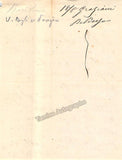 Graziani, Francesco - Autograph Note Signed 1870
