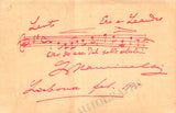 Viñas, Francisco - Autograph Note Signed 1907