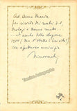 Ghione, Franco - Autograph Music Quote Signed 1955