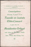 Vecsey, Franz von - Concert Program Amsterdam 1910