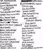 Funkadelic - Autograph Artwork, Signature and Souvenir Collection