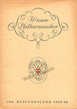 Karajan, Herbert von - Lot of 3 Programs Vienna Philharmonic 1945-1949