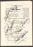 Kirsten, Dorothy - Guarrera, Frank - Alexander, John - Welting, Ruth - Guarnieri, John - Love, Shirley - Leonetti, Adrienne - Voketaitis, Arnold - Program with Multiple Signatures