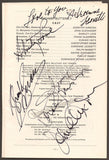 Kirsten, Dorothy - Guarrera, Frank - Alexander, John - Welting, Ruth - Guarnieri, John - Love, Shirley - Leonetti, Adrienne - Voketaitis, Arnold - Program with Multiple Signatures