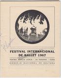 Ulanova, Galina - Signed Program Havana 1967