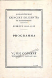 Swaap, Sam - Isterdael, Charles van - Concert Program The Hague 1933