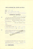Lauri-Volpi, Giacomo - Signed La Scala Contract + Unsigned Photograph in Turandot