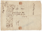 Panizza, Giacomo - Autograph Note Signed 1836