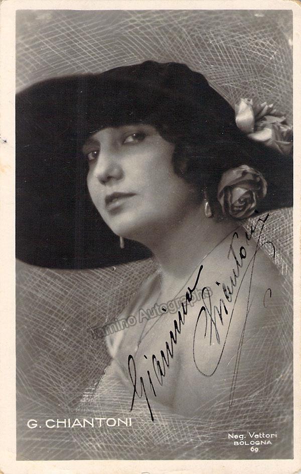 Chiantoni, Giannina Signed Photo Tamino