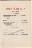 Bachauer, Gina - Signed Program Havana 1957